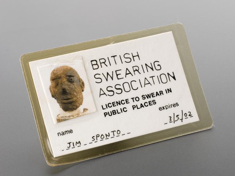 [British Swearing Association membership card]