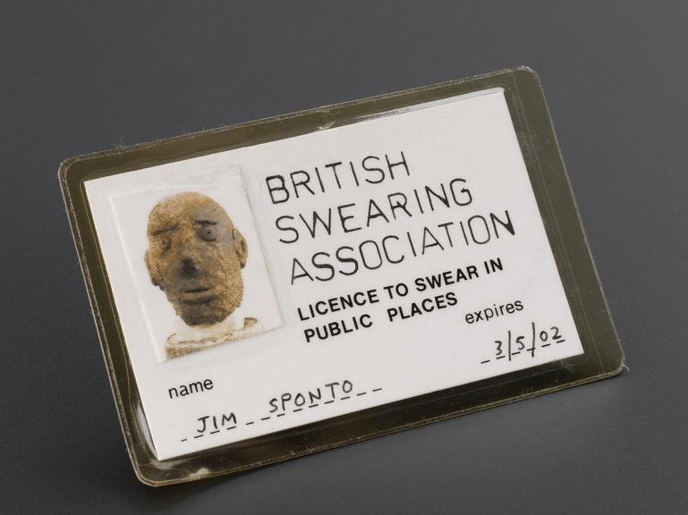 [British Swearing Association membership card]