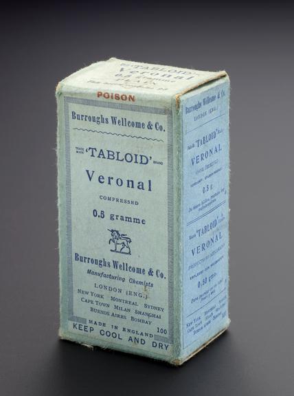 Veronal tablets carton