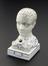 Earthenware phrenological bust, also designed as a penholder