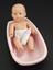 Infant doll with feeding bottle and baby bath used in