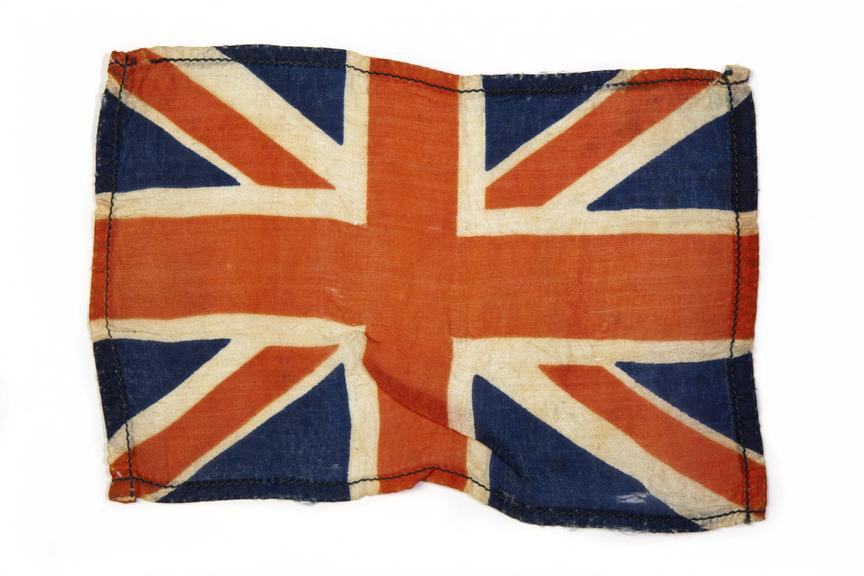 Union flag badge, worn by cyclist Wilf Higgins