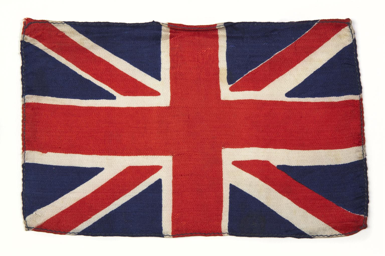Union flag badge, worn by cyclist Wilf Higgins