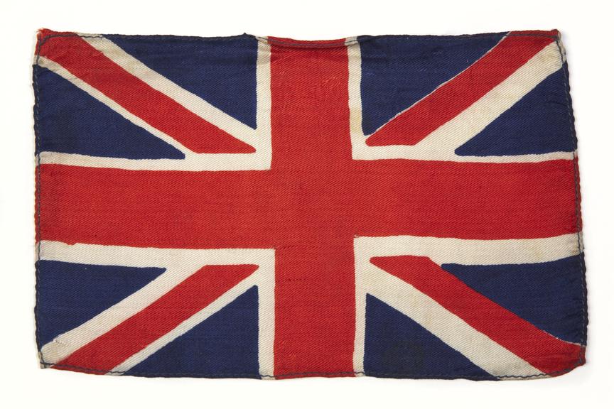 Union flag badge, worn by cyclist Wilf Higgins