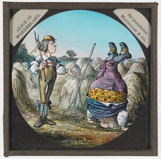 Magic lantern slide depicting Alice's Adventures in Wonderland, Slide 15