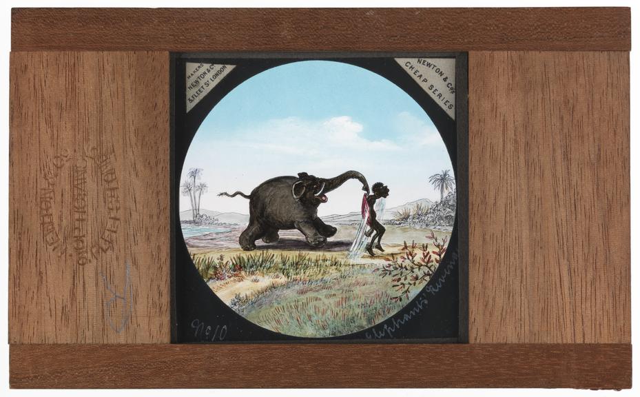 Magic lantern slide: 'The Elephant's Revenge', number 10