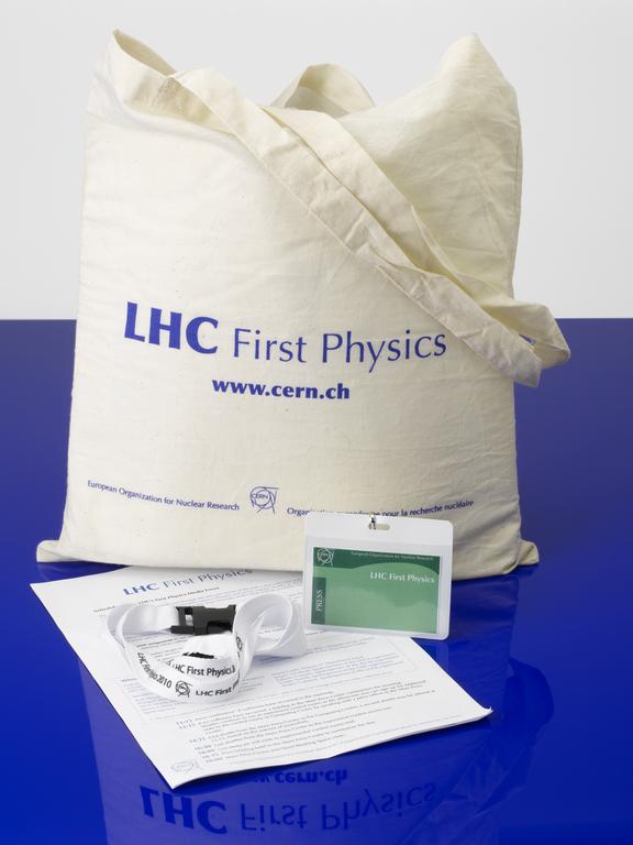 Press kit for First Physics Media event at the Large Hadron