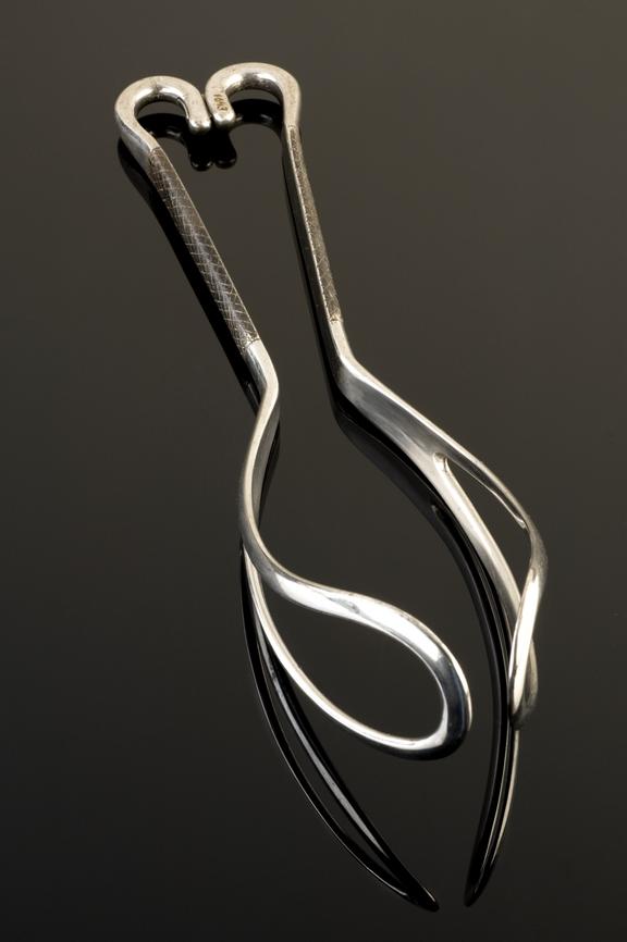 Forceps, obstetrical, Assalini, steel, by I