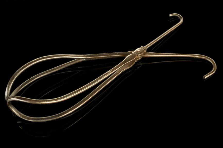 Forceps, obstetrical, Chamberlen, steel, 1680-1750