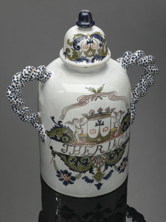 Pharmacy storage jar used for Theriaca