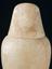 Alabaster canopic jar with portrait of Imseti, Egyptian