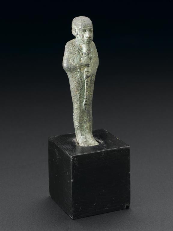 Bronze figurine of Ptah, god of truth, Egyptian, 800BC-100BC