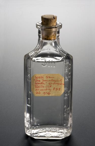Bottle of medicinal water from the 'Fountain of Youth'