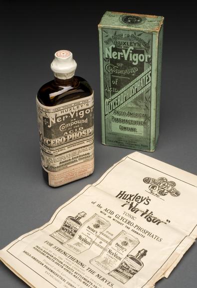 Bottle of Huxley's 'Ner-Vigor', England, 1892-1943
