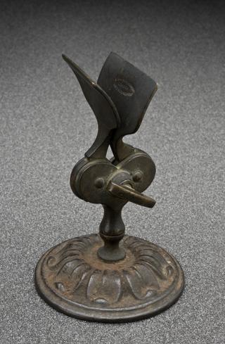 Brass sachet folder, 19th century