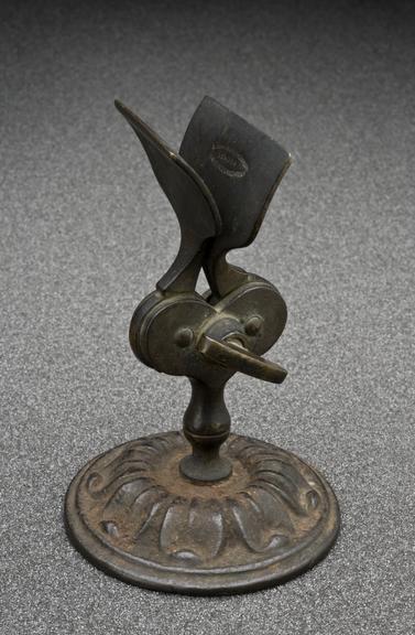 Brass sachet folder, 19th century