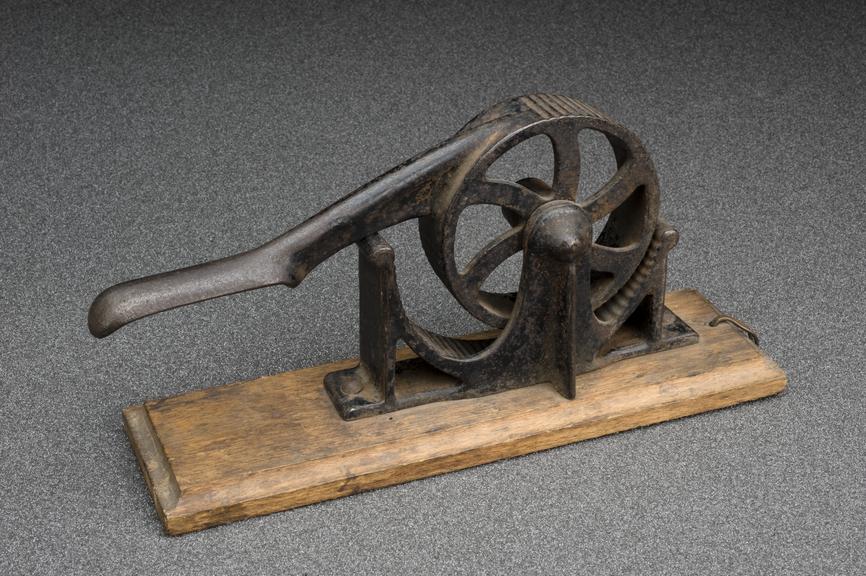 Rotary cork presser, probably late 19th century