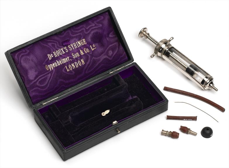 Roux-type hypodermic syringe, London, England, 1890-1910 and ...