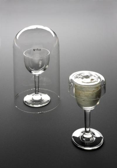 Left - A641005 Wine glass used by Lister as a culture glass