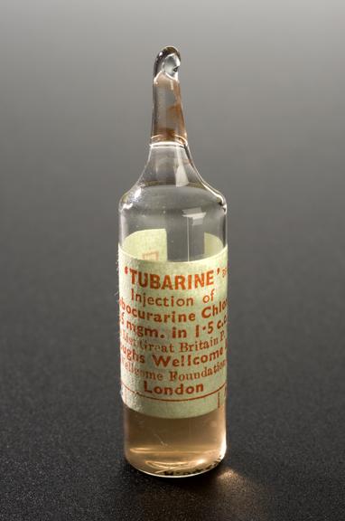 Ampoule of tubocurarine chloride