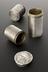 Pill box in three sections, hallmarked siver, English