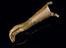 Artificial hand, wood, with leather arm cover, moveable fingers