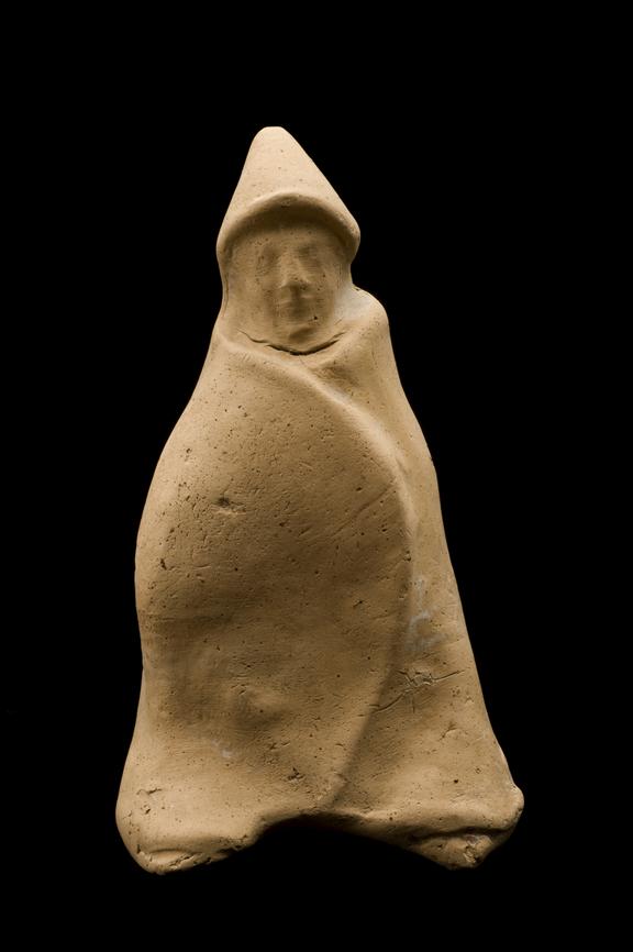 Small terracotta statue, depicts boy genius Telesphorus