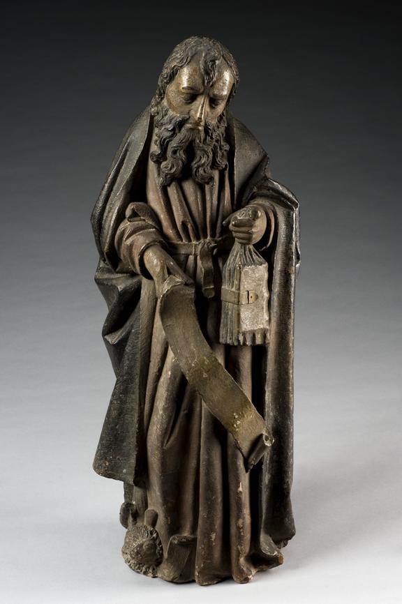 Statue of Saint Antonino of Florence, earthenware, ? Italian