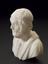 Reproduction in alabaster, bust of Homer, 7" high