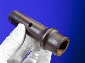 Flute foot-joint end by James Watt