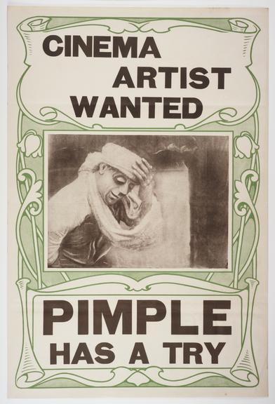 Poster for the film Pimple as a Cinema Actor, 1913