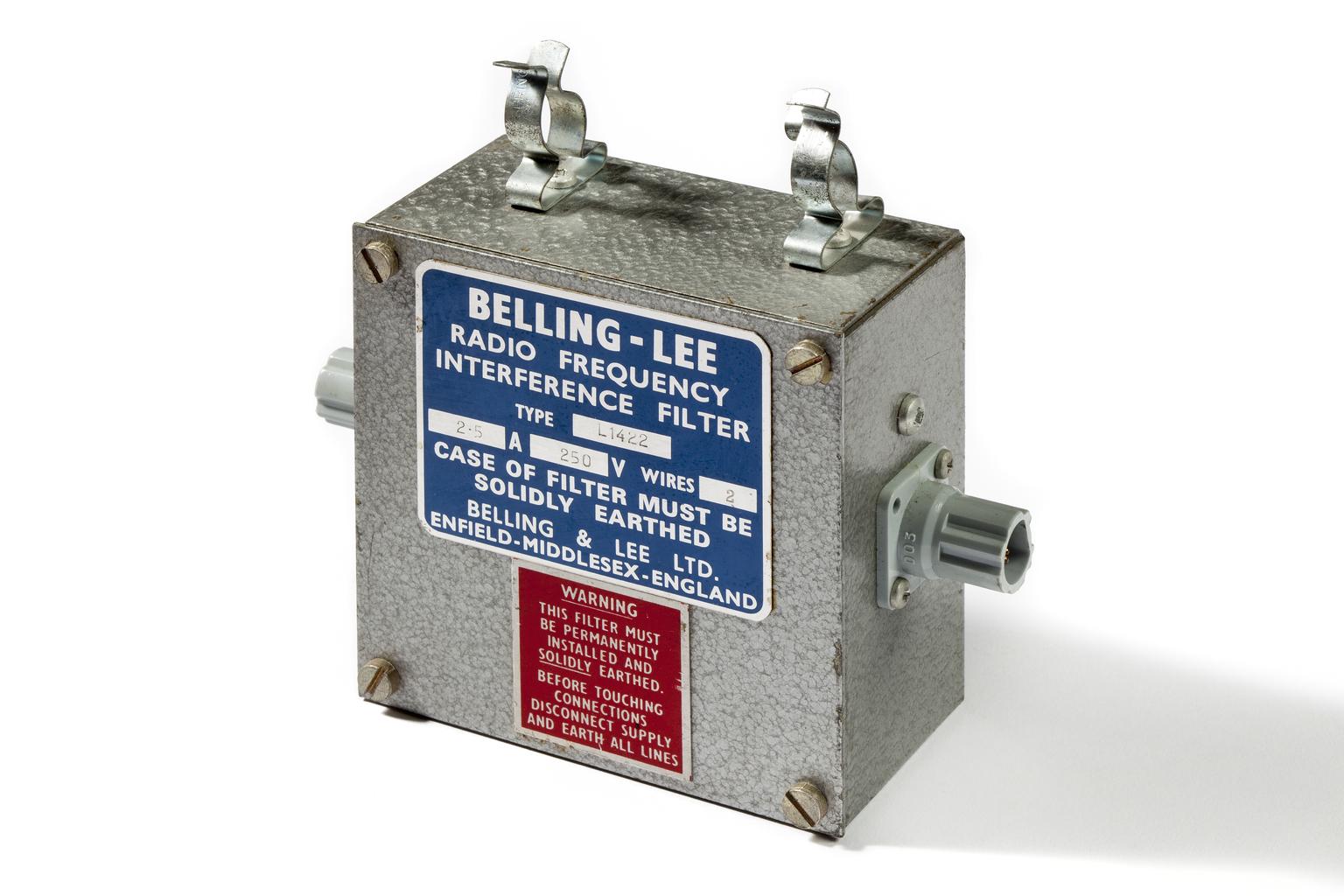 Cable Frequency Filter Belling-Lee Radio Frequency Intereference Filter | Science Museum Group ...