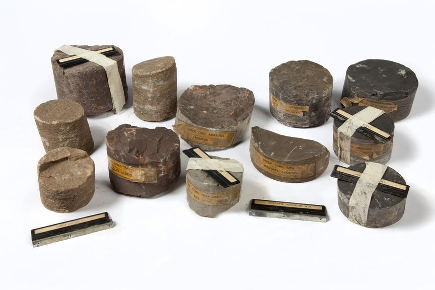 Core samples from Agecroft Colliery.