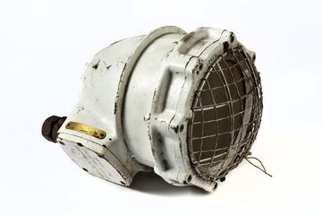 Electric lamp for use in mines