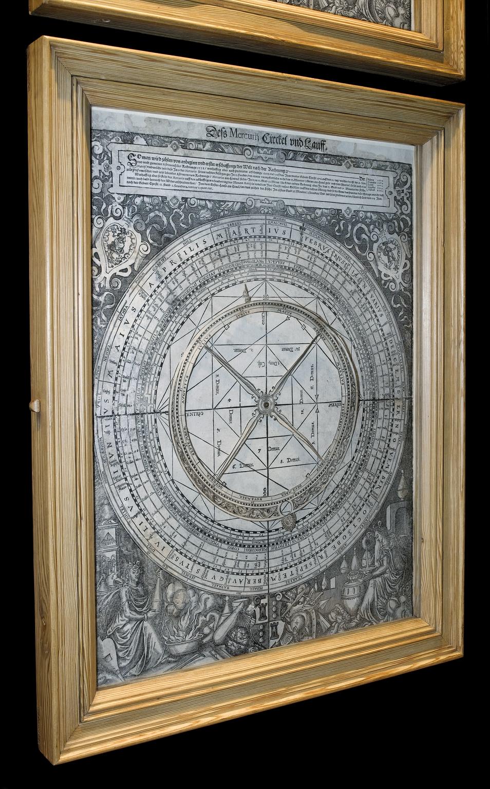 Planetary volvelle for Mercury, Germany, 1574-1575