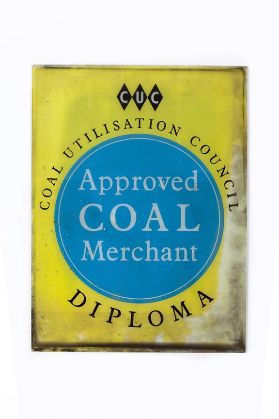 Sign: 'Approved coal merchant'