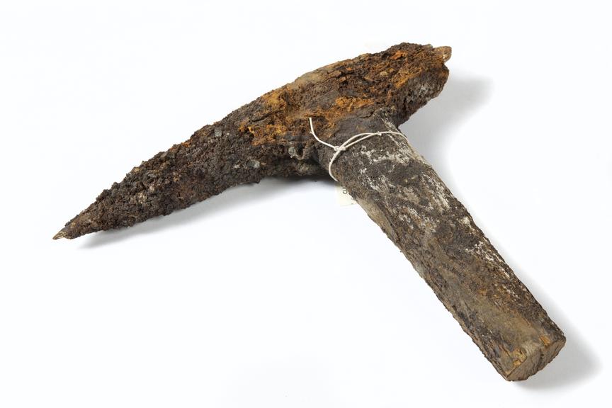 Corroded pick axe head