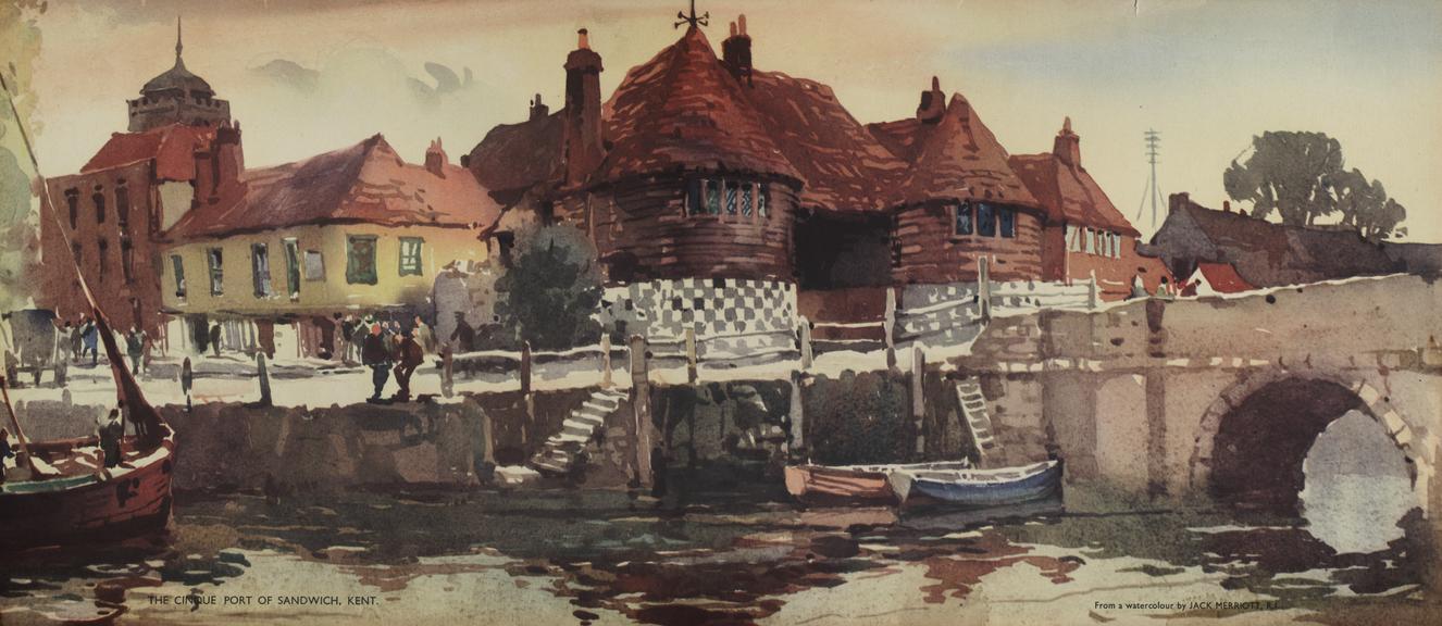 Carriage Print, 'The Cinque Port of Sandwich, Kent'