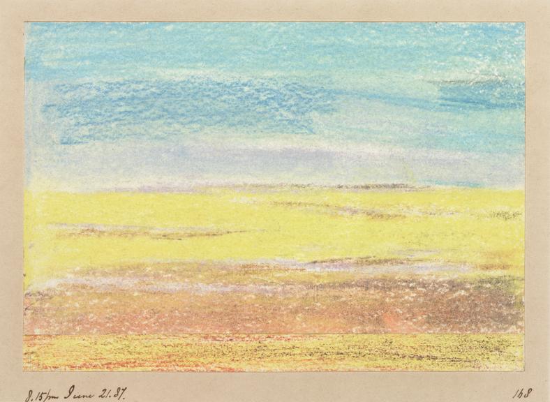 18 chalk and crayon drawings, chromatics of the sky by John  Sanford Dyason, 1883-1887