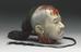 Painted plaster model of the head of an executed Chinese