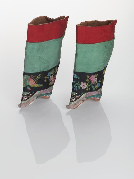 Pair of boots for bound feet