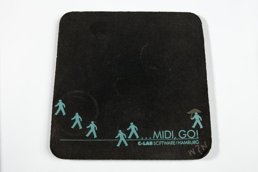 mouse mat; used by Julia Adamson as part of an electronic music