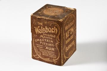 Welsbach gas mantle box
