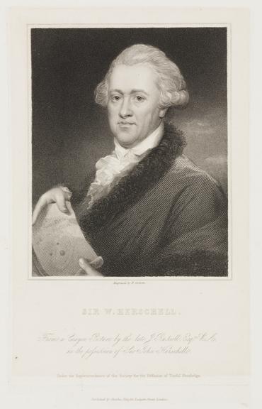 print. engraving, stipple. SIR W. HERSCHELL./ Engraved by E