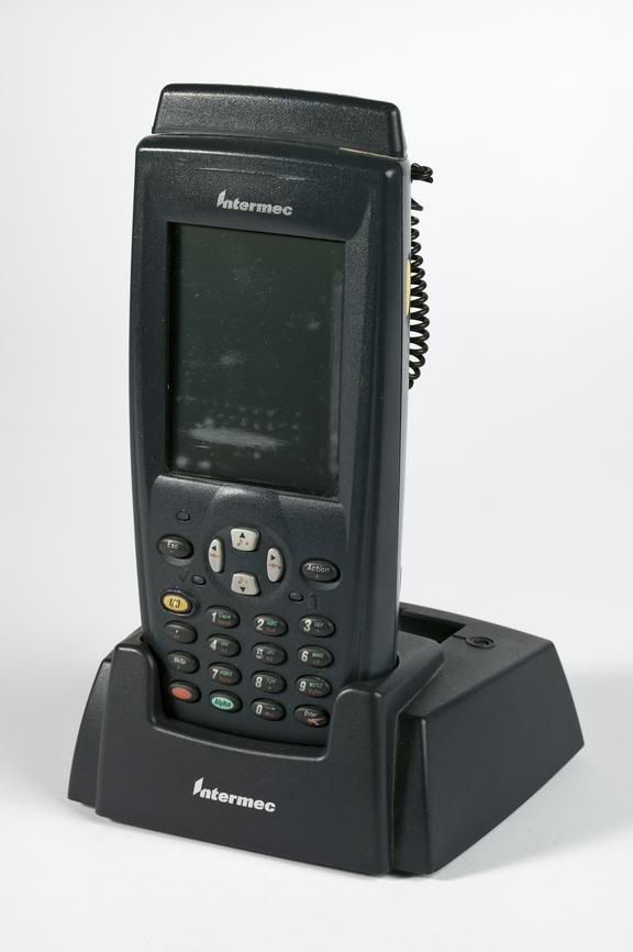 Hand-held computer used for recording data from electricity