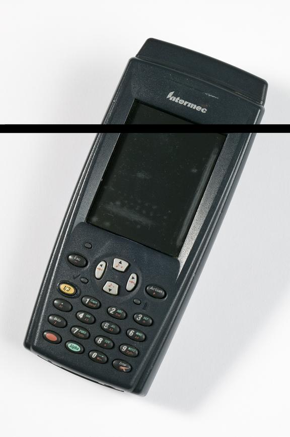 Hand-held computer used for recording data from electricity