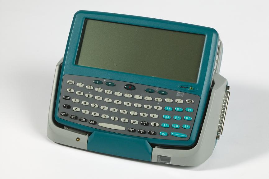 Hand-held computer used for recording data from electricity