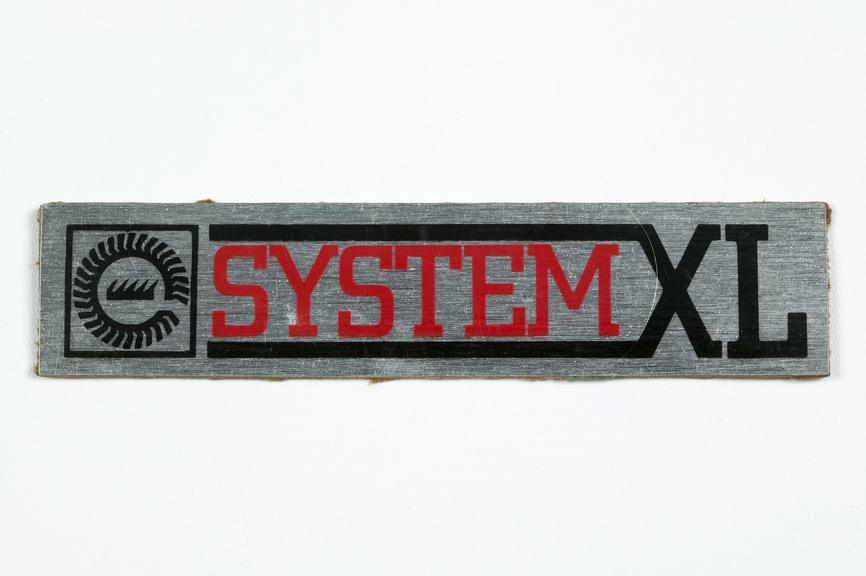 Nameplate for System XL