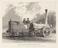 Print, engraving. "Northumbrian" locomotive engine (print)