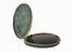 Claude Lorrain mirror in fish-skin case